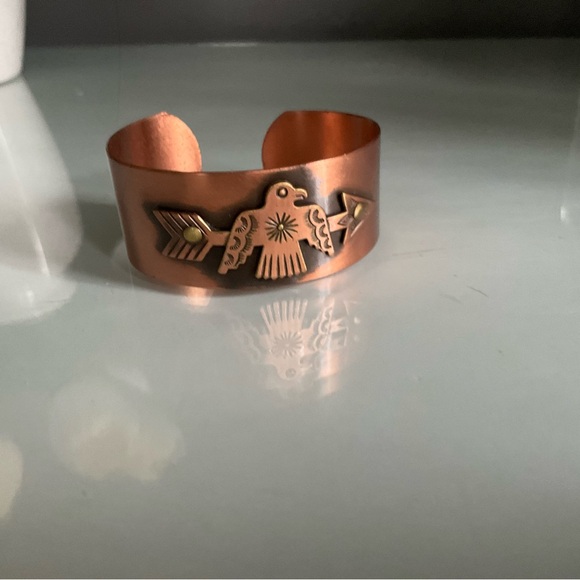 Copper Thunderbird Cuff Bracelet - Picture 2 of 5